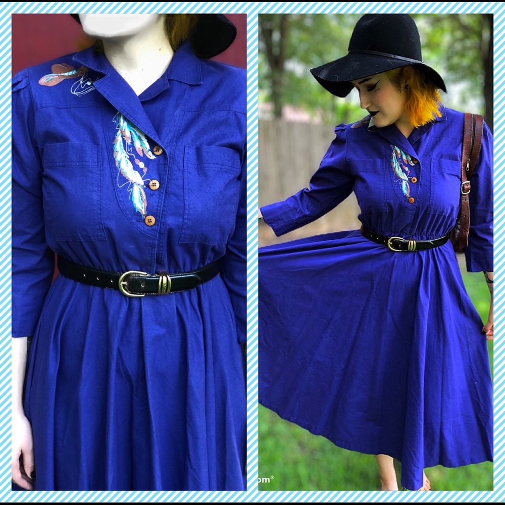 Vintage cowgirl 50s dress
